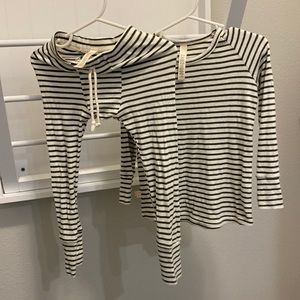 Childhoods green stripe modal pjs